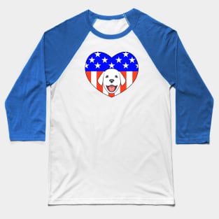 ALL AMERICAN DOG LOVER Baseball T-Shirt